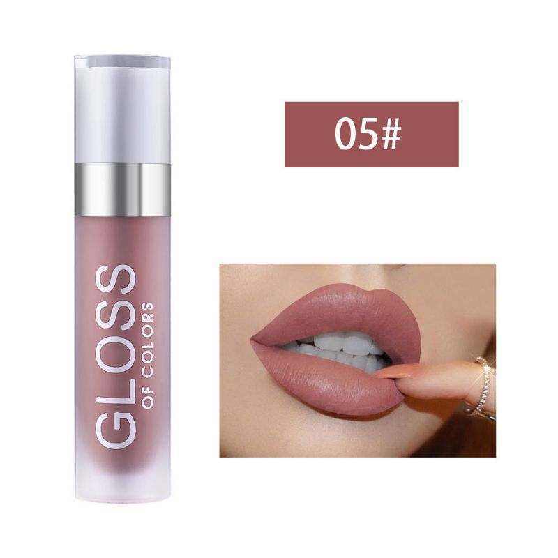 Velvet Matte Dugotrajna Glazura Za Usne Pearlescent Glitter Lip Gloss Anti-stick Cup Tekući Ruž Za