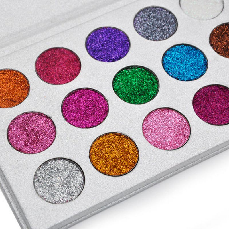 Veronni Paleta Svjetlucavih Sjenila U 15 Boja Diamond Rainbow Make Up Kozmetička Prešana Svjetlucava Za Oči