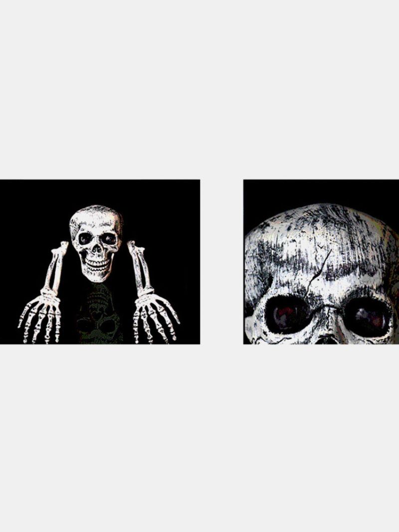 1 Pc Halloween Haunted Skull House Realistične Kosti Glava I Ruke Set Graveyard Scene Cosplay Diy Horror Party Decorations