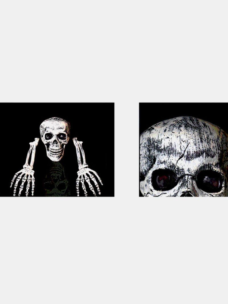 1 Pc Halloween Haunted Skull House Realistične Kosti Glava I Ruke Set Graveyard Scene Cosplay Diy Horror Party Decorations