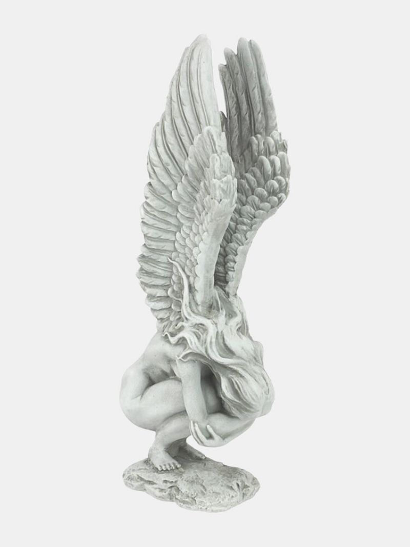 1 Pc Smola Vintage Hold Legs Anđeoski Memorijalni Kip Otkupljenja Rukotvorina Skulptura S Krilima Anđela Vanjska Vrtna Figurica Zanatski Ukrasi