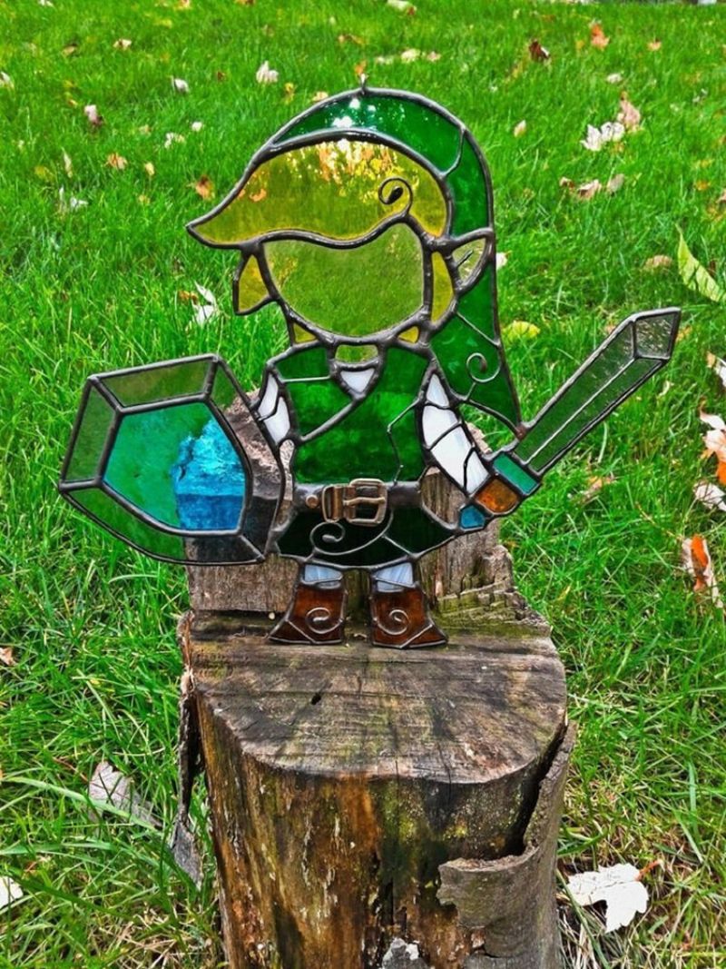 1pc Akrilna Koroks Family Zelda Igra-tema Leaf Fairy Uložna Kartica Za Ljubitelje Vrtnih Igara