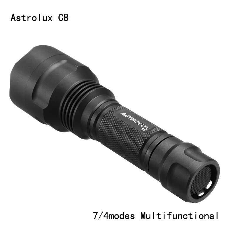 Astrolux C8 Xp-l Hi 1300 Lumena 7/4 Moda A6 Vozačka Taktička Edc Led Svjetiljka 18650 - 3a
