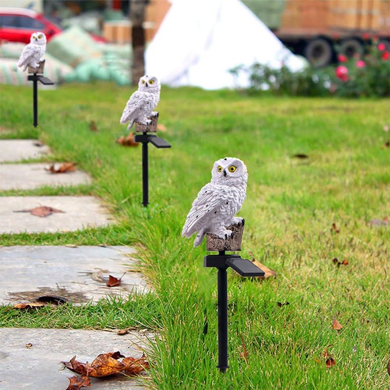 Solarna Energija Led Owl Svjetlo Za Travnjak Dom Vanjsko Dvorište Pejzaž Vrt Lampa Vodootporna Led