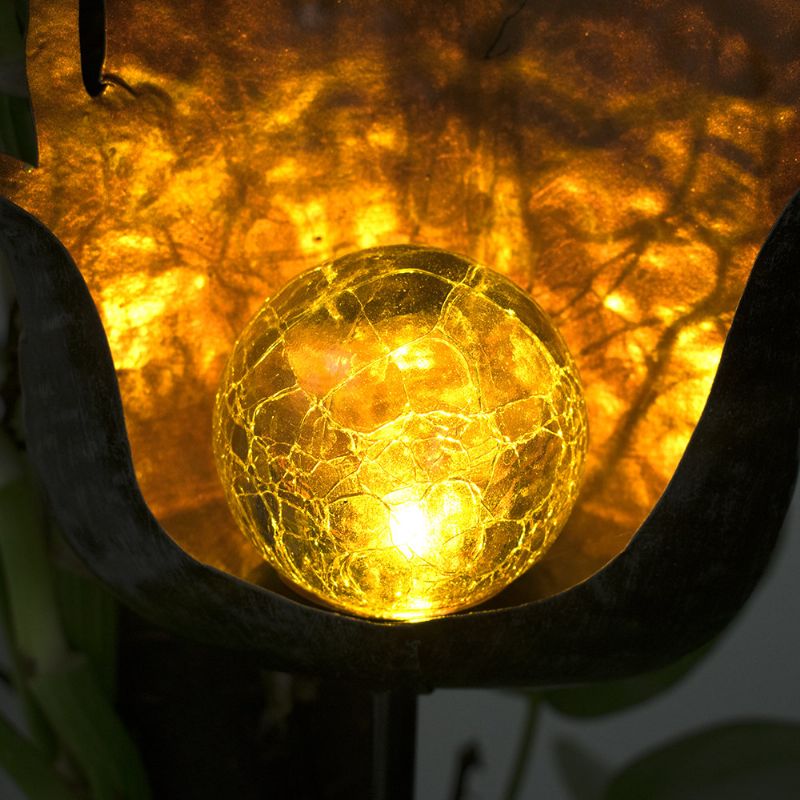 Solarna Energija Metalni Led Ornament Pejzažno Svjetlo Vanjski Travnjak S Efektom Plamena Vrt
