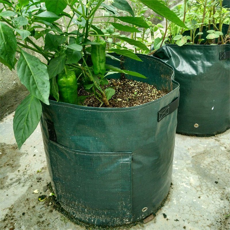 Tomatos Grow Bag Voće Povrće Sadilice Posude Prozračna Netkana Tkanina S Ručkama Na Trakama