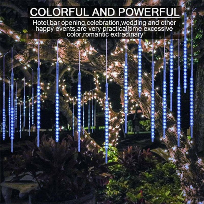 Vodootporne Vanjske Led Cijevi Za Meteorsku Kišu Fairy String Light Božićni Vrt Koristite Kućni Vrt