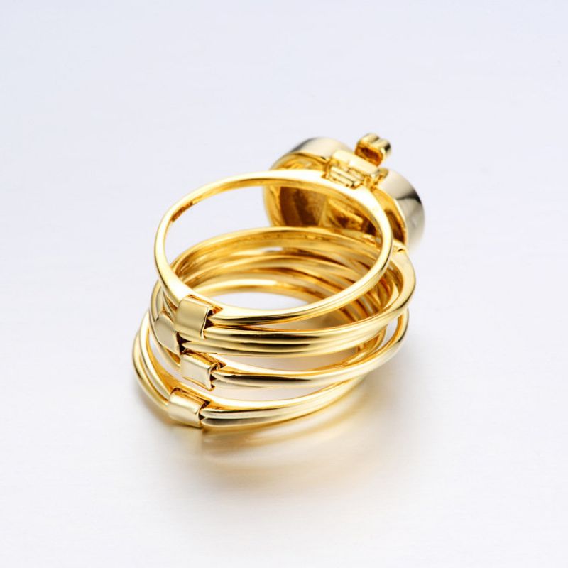 Jedinstveno Prstenje U Obliku Srca Koje Se Može Složiti Višeslojno 2 U 1 Narukvica S Prstenom Dvostruke Namjene Za Žene