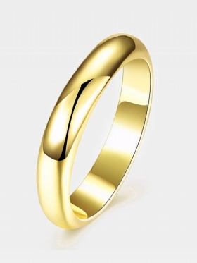Jednostavan Ženski Prsten Luksuzni Zlatni Svijetli