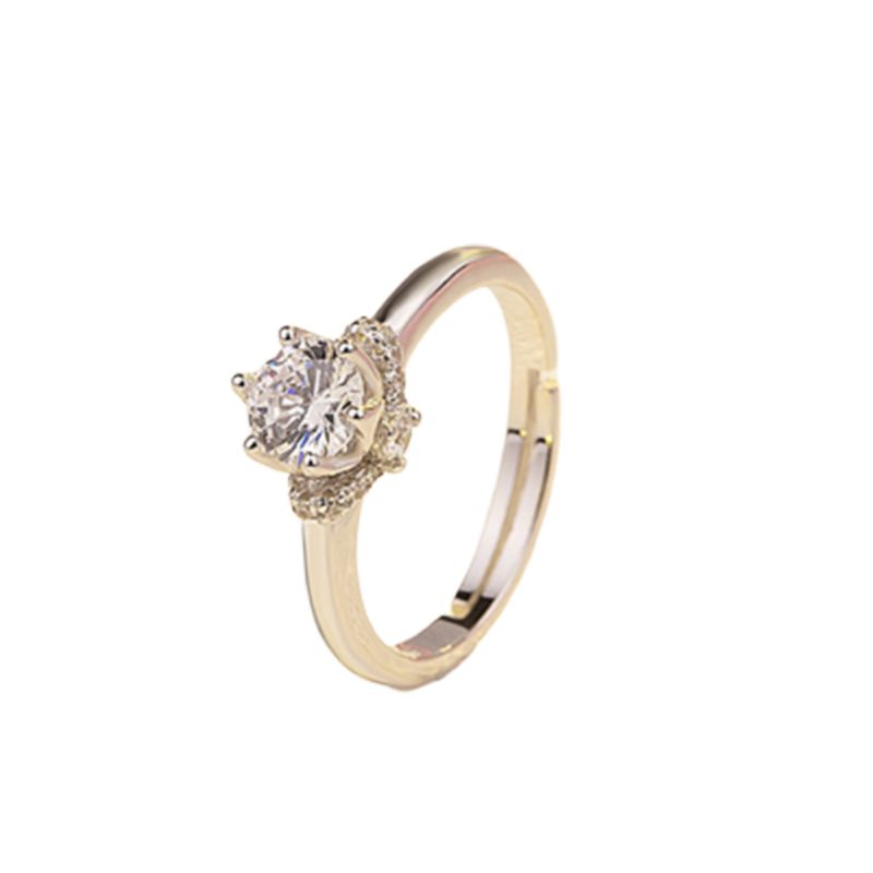 Prsten Od Sterling Srebra Za Prst Jednostavne Geometrije Vjenčani Od Čistog S925 S Nakitom Moderni Prstenovi Za Par Dijamantni