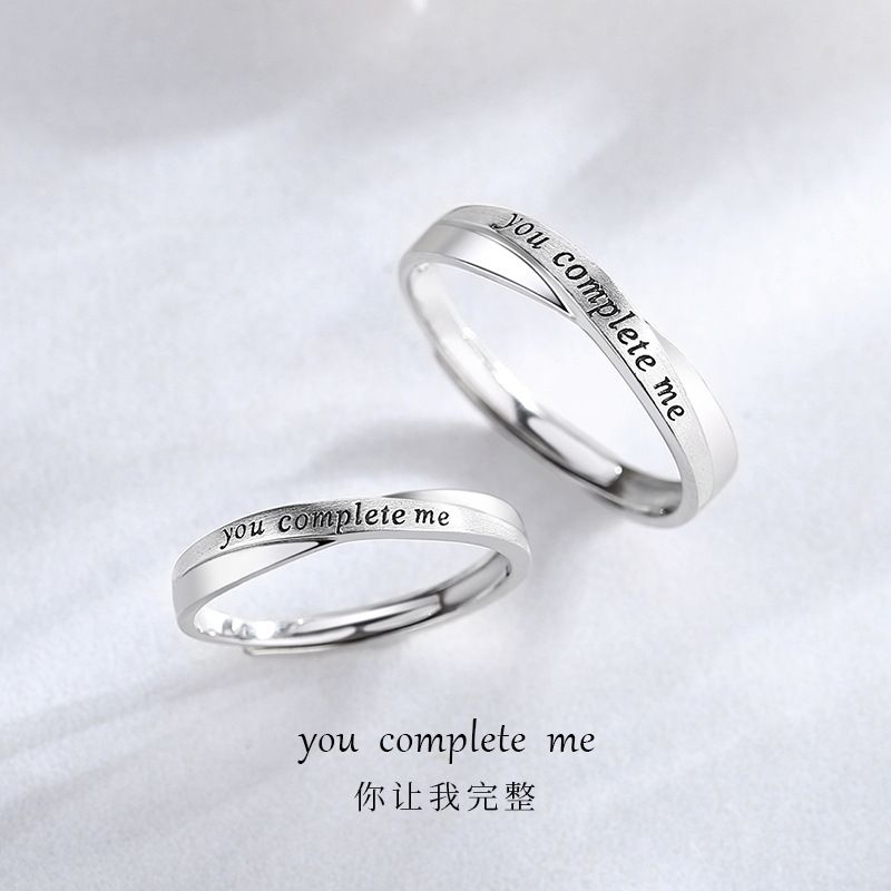Prstenje Za Par 925 Sterling Silver Fashion Ins Style Otvoreni Jednostavni Prigodni Prsten Za Muškarce I Žene