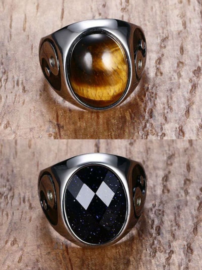 Vintage Pečatni Prsten Od Legure Trač S Dragim Kamenjem Ovalnog Oblika