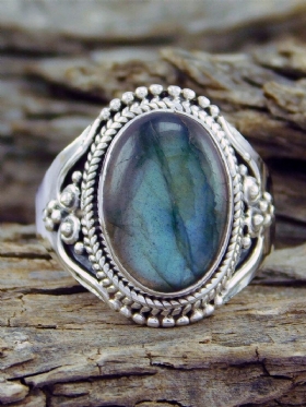 Vintage Prstenovi Od Legure Umjetnog Dragog Kamenja Ovalnog Oblika U Obliku Školjke