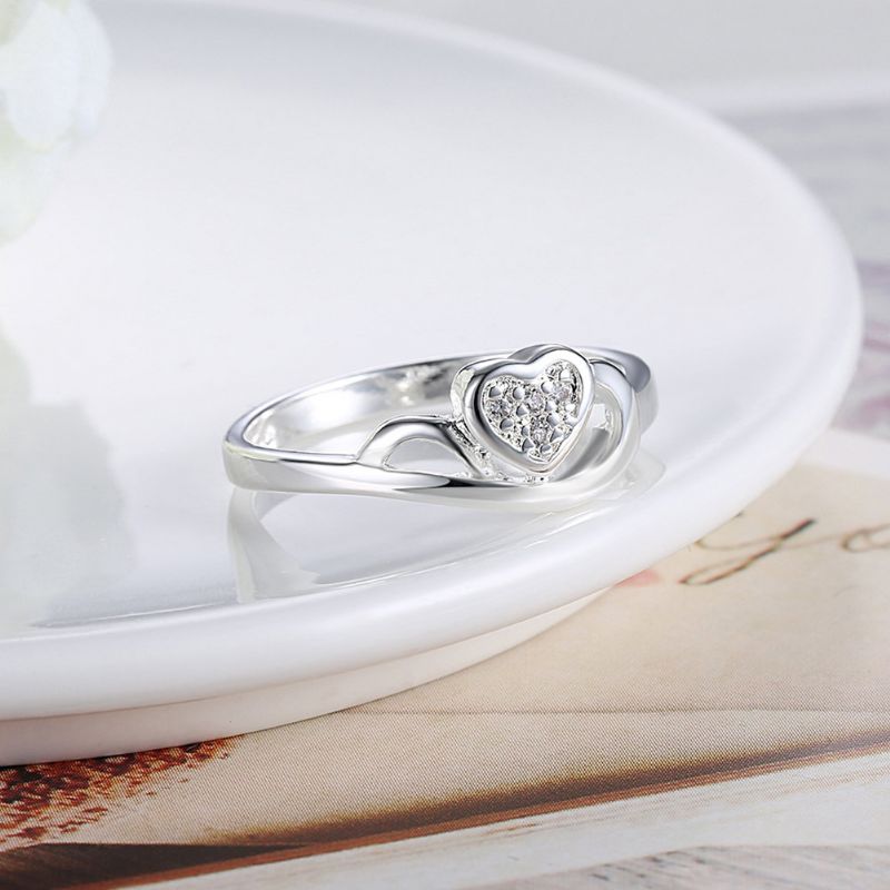 Yueyin Vjenčani Prsten Sa Slatkim Prstenom U Obliku Srca I Cirkona